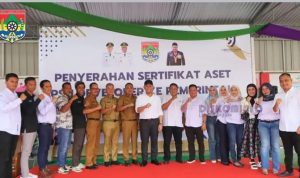 Wako Terima Sertifikat Aset PSU Developer Perumahan