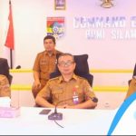 Staf Ahli Wali Kota Bidang Ekonomi, Keuangan, dan Pembangunan, H Kamaludin bersama Staf Ahli Bidang
