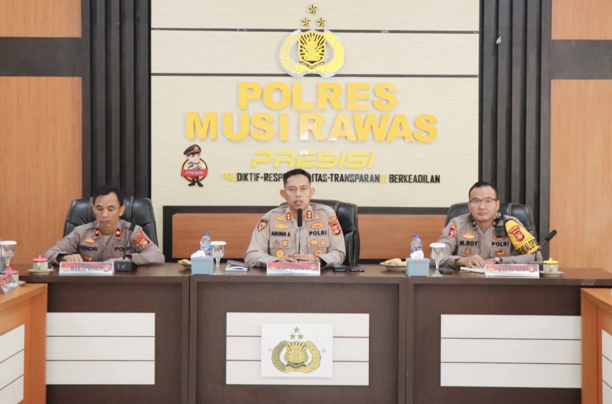 Pimpin Anev Kamtibmas, Kapolres Musi Rawas : Ciptakan Inovasi dan Utamakan Pelayanan Masyarakat