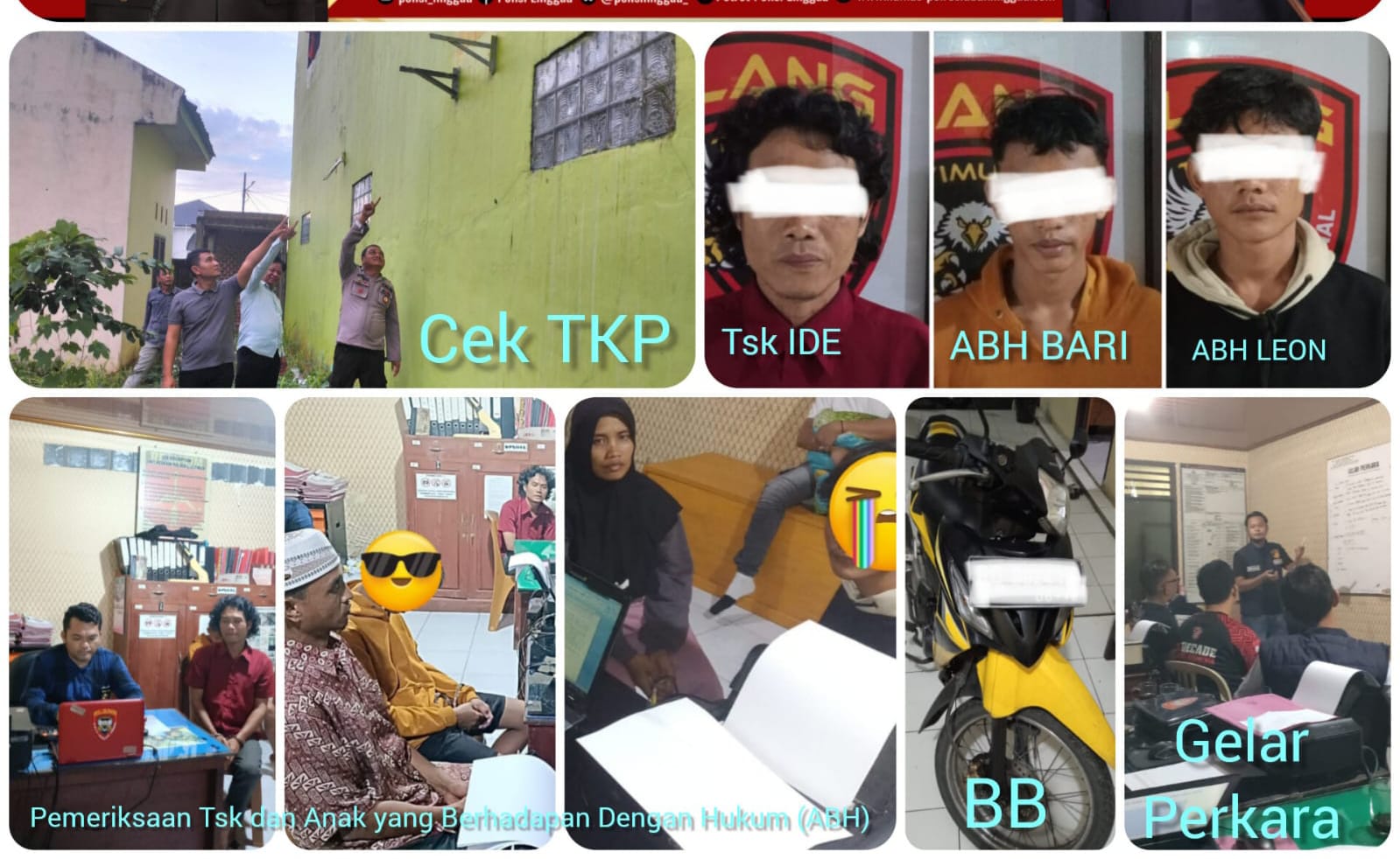 Tim Elang Timur Berhasil Tangkap Tiga Pelaku Curanmor Dan AC 