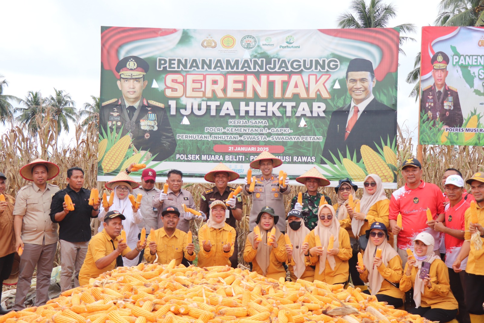 Program Presiden Panen Raya Jagung Tahap II, Kapolres Musi Rawas : Meningkatkan Perekomian, Mencegah Gangguan Kamtibmas