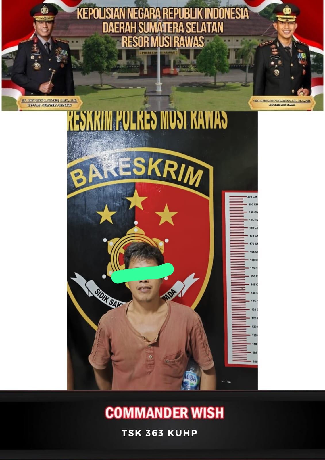 SATRESKRIM POLRES MUSI RAWAS UNGKAP KASUS PENCURIAN BUAH SAWIT DALAM OPS SIKAT MUSI I 2025