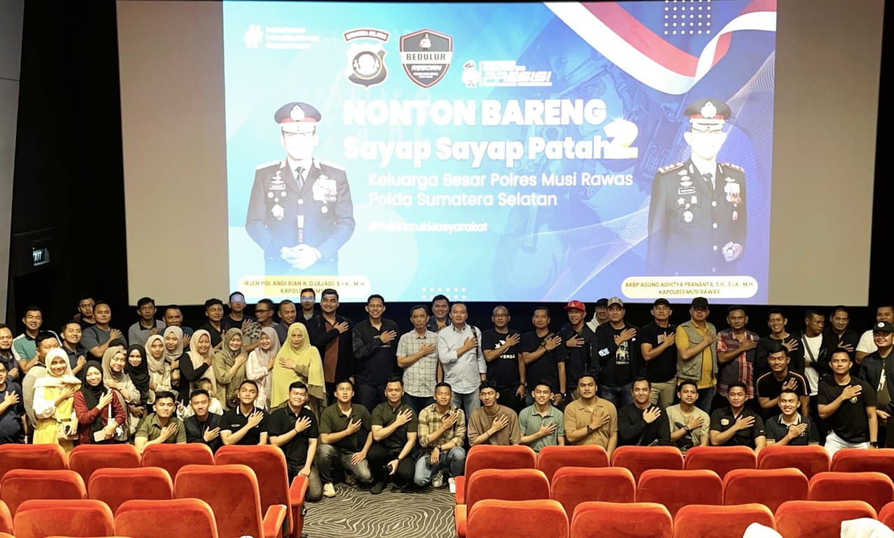 Tingkatkan Pengorbanan dan Bangga Terhadap Personel Kepolisian, Keluarga Besar Polres Musi Rawas Gelar Nobar “Sayap – Sayap Patah 2”