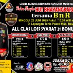 Ajang Silaturahmi Dan Pelestarian Burung Di Hari Bhayangkara Ke-79, Kapolres Musi Rawas Gelar Lomba Burung Berkicau Kapolres Cup