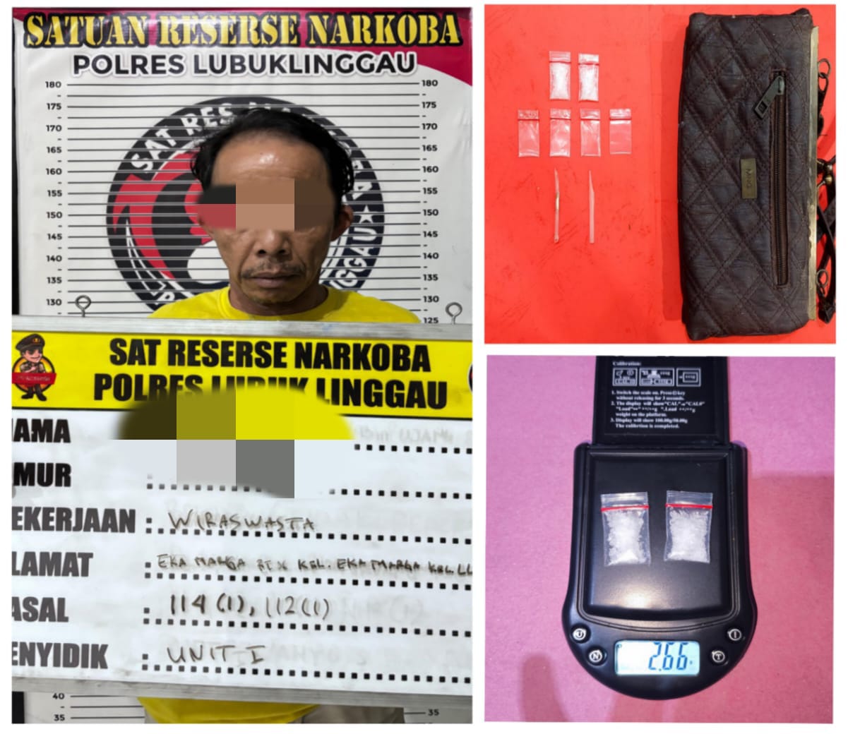 Satres Narkoba Polres Lubuk Linggau Berhasil Tangkap Kakek Beli Sabu