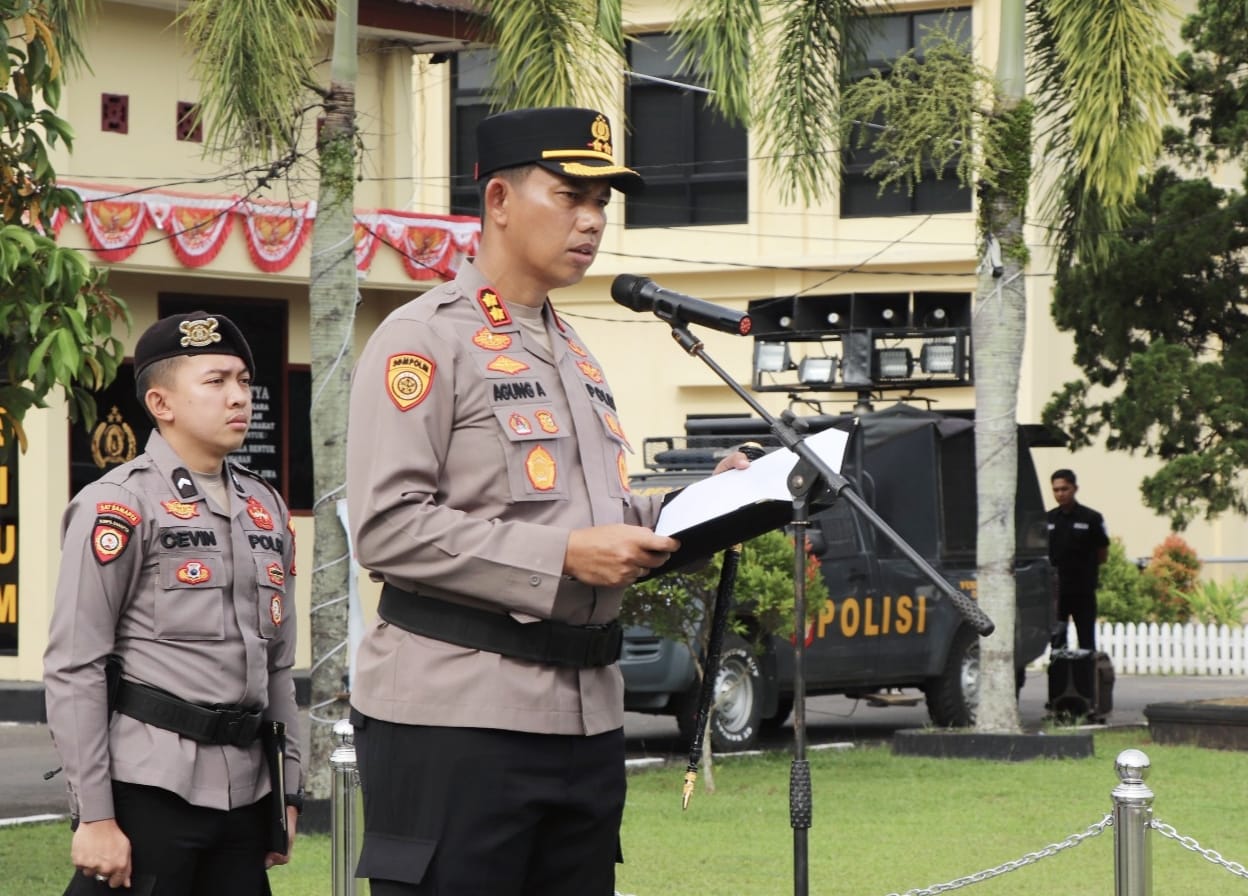 Pimpin Sertijab Sembilan Perwira, Kapolres Musi Rawas : Langsung Berinovasi, Berkreasi dan Berkarya Dalam Membangun dan Mengembangkan Polres Musi Rawas