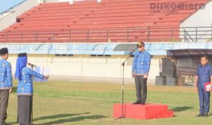 WALI KOTA LUBUKLINGGAU PIMPINAN APEL BULANAN, BEBERAPA ASN TERIMA SK KENAIKAN PANGKAT