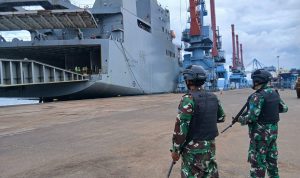 Lanal Lampung Dukung Pengamanan Kapal Perang Asing di Pelabuhan Panjang