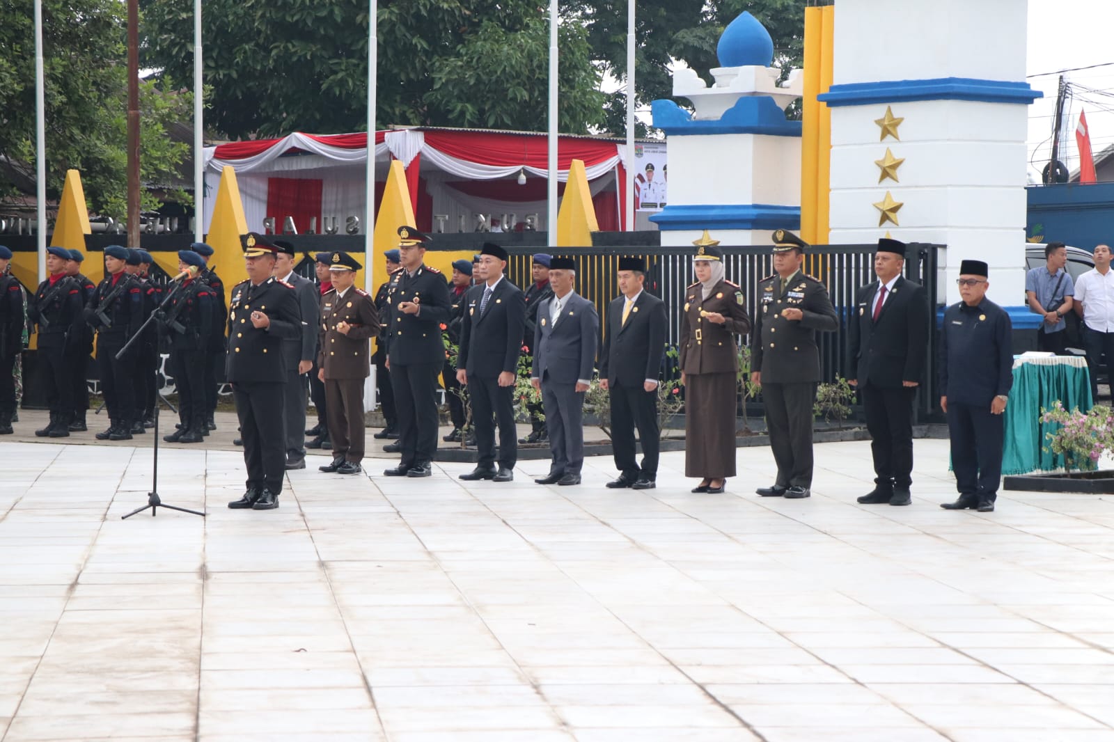 Tingkatkan Nilai Patriotisme dan Semangat Juang Pahlawan, Kapolres Musi Rawas Hadiri Upacara Tabur Bunga 