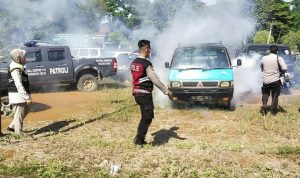 Cegah Demam Berdarah, Siddokes Bersama Dinkes Lakukan Fogging di Lingkungan Polres Musi Rawas