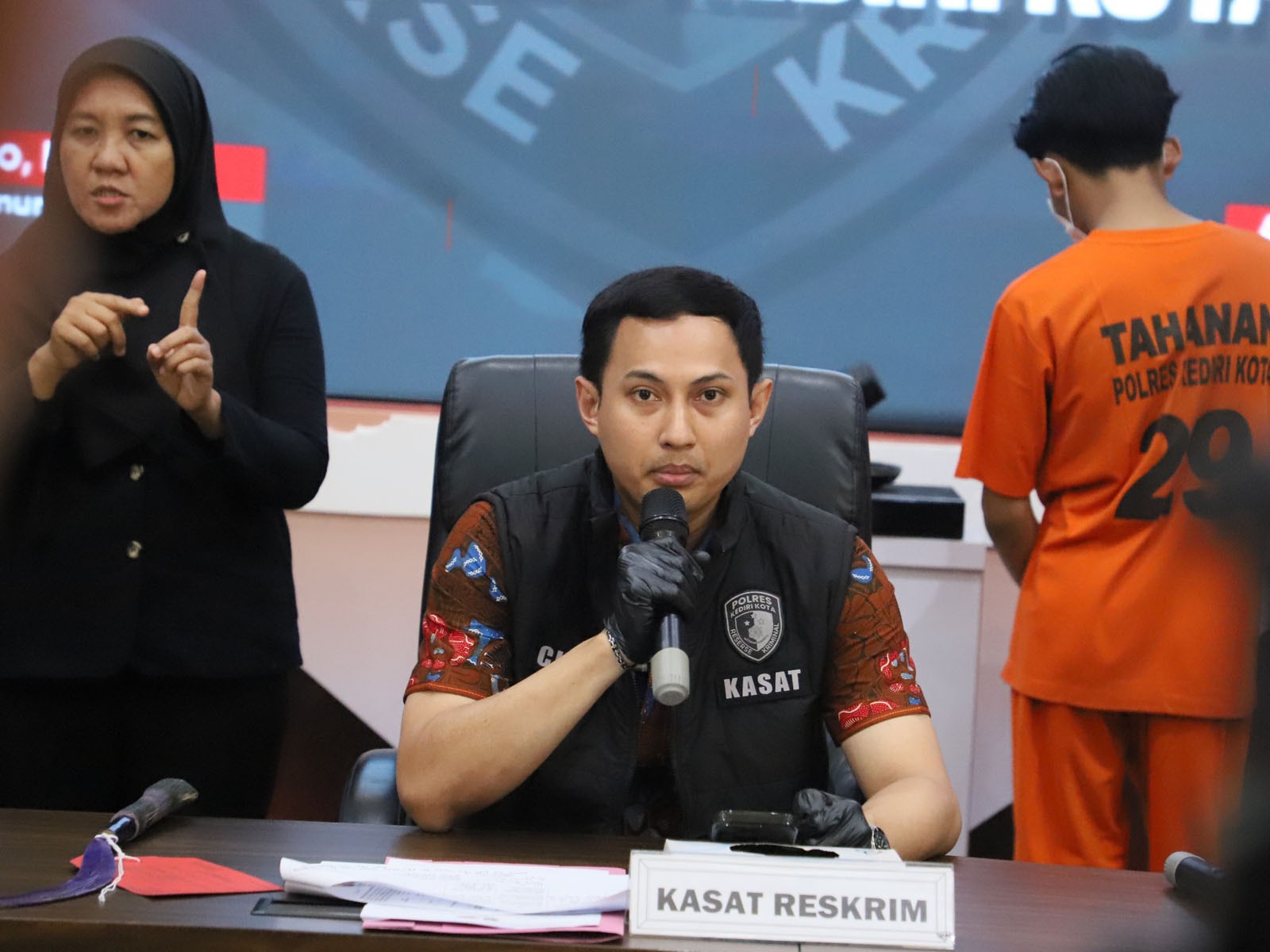 Satreskrim Polres Kediri Kota Ungkap Kasus Pengeroyokan TKP Mrican, 5 Tersangka Diamankan