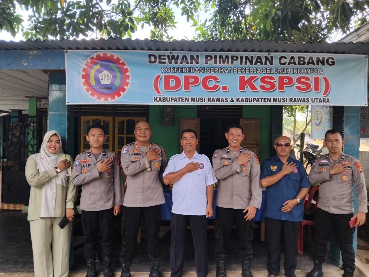 Satuan Binmas Polres Musi Rawas Colling System ke Organisasi Masyarakat KSPSI, Ajak Jaga Kamtibmas dan Jangan Mudah Terprovokasi Isu Hoax