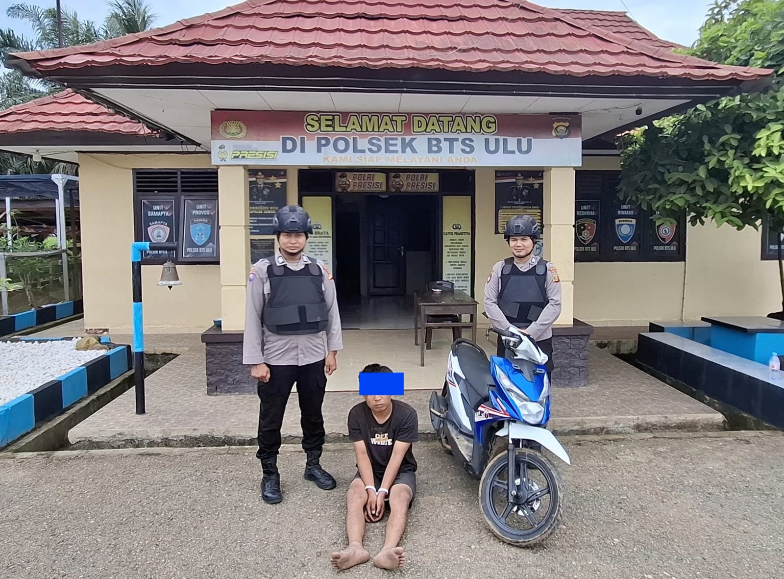 Patroli Presisi, Polsek BTS Ulu Polres Musi Rawas Berhasil Ringkus Pencuri Sepeda Motor Antar Provinsi