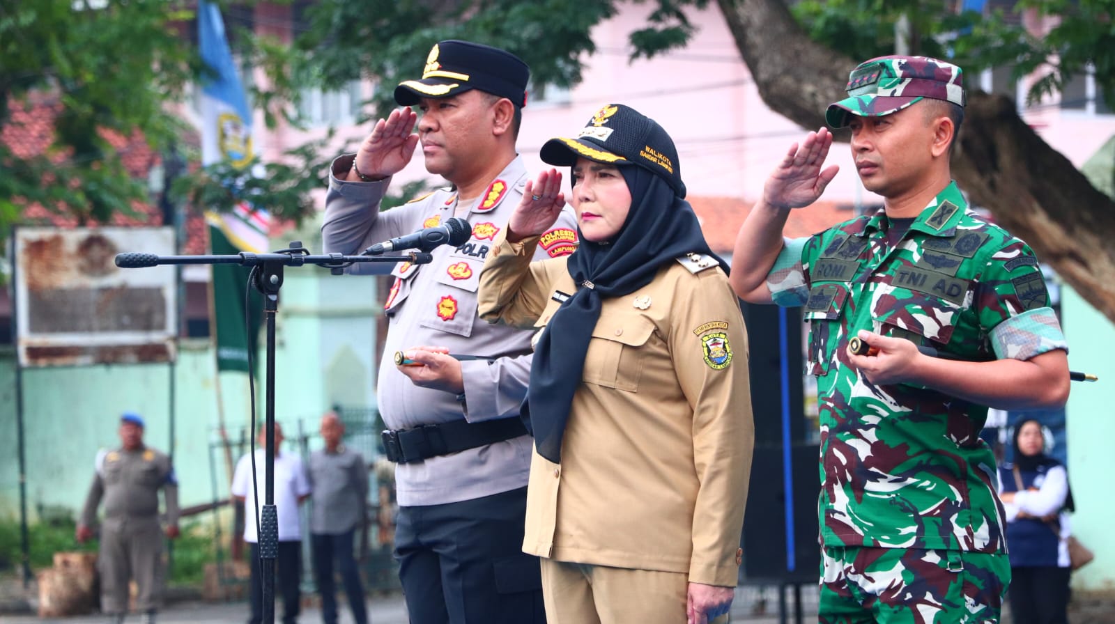 Wali Kota Bandar Lampung Eva Dwiana Pimpin Apel Kebangsaan dan Kesiapsiagaan Tanggap Darurat