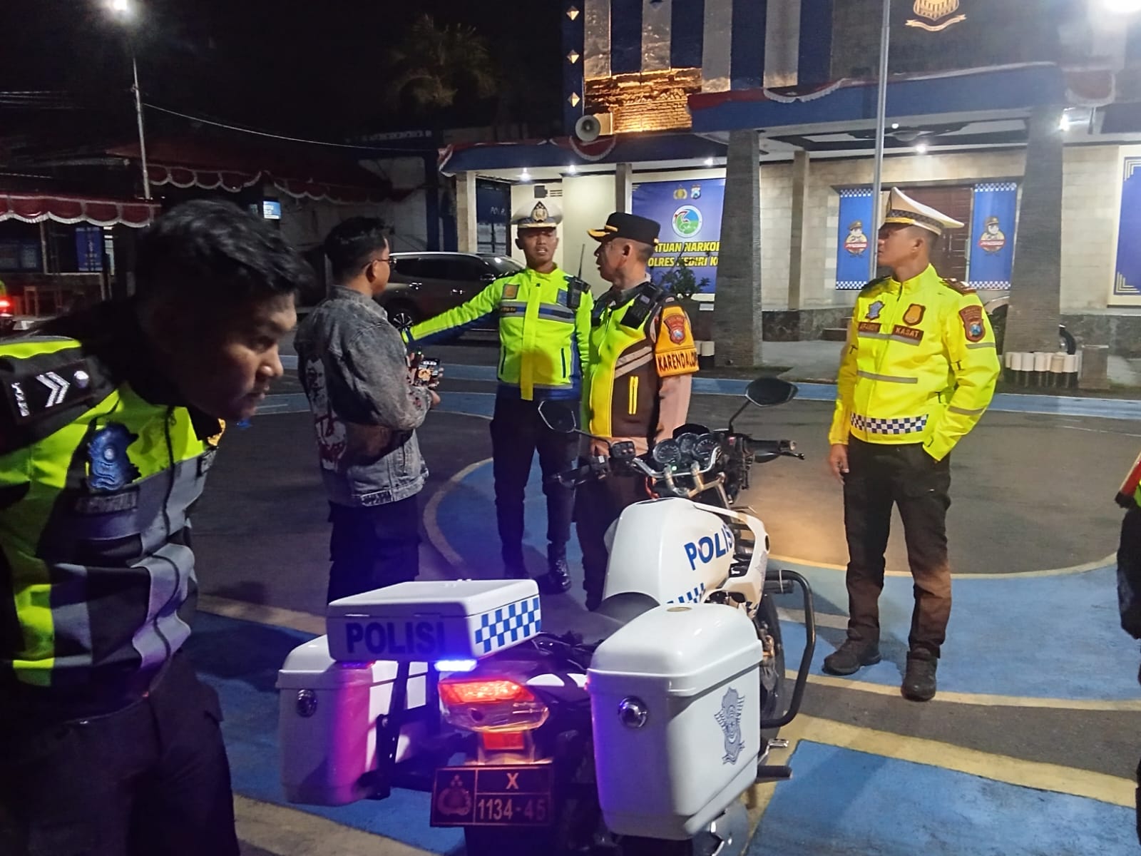 Pelaksanaan Operasi Zebra 2025 Oleh Polres Kediri Kota pada Malam Akhir Pekan