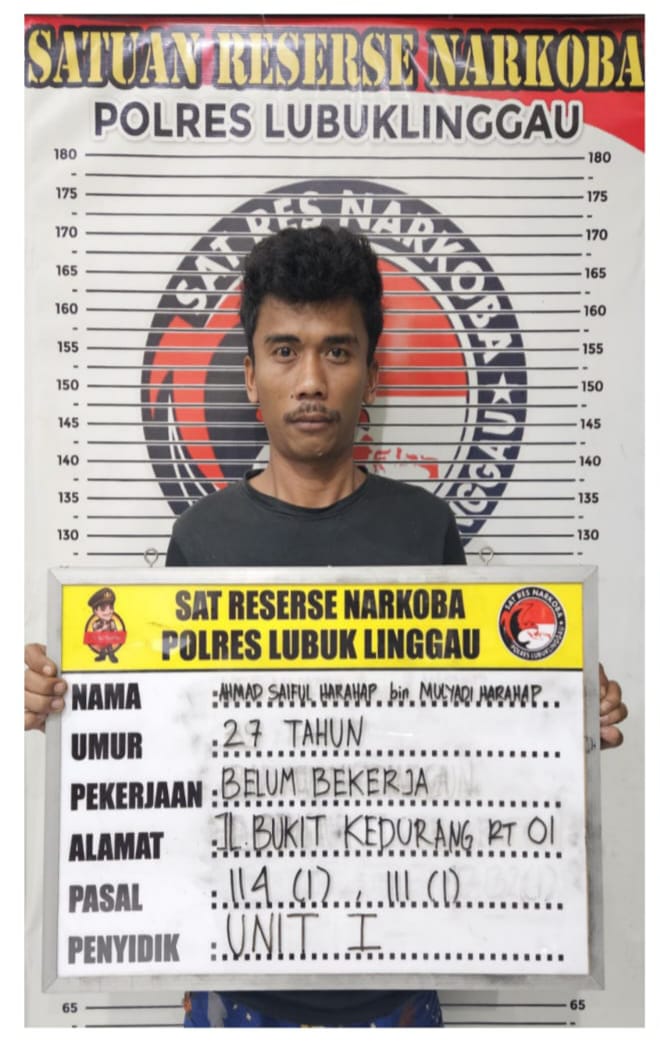 Simpan Ganja 28, Gram Di lemari, Seorang Pria ASH (27) Di Gerebek Satres Narkoba, Di Rumah kontrakan