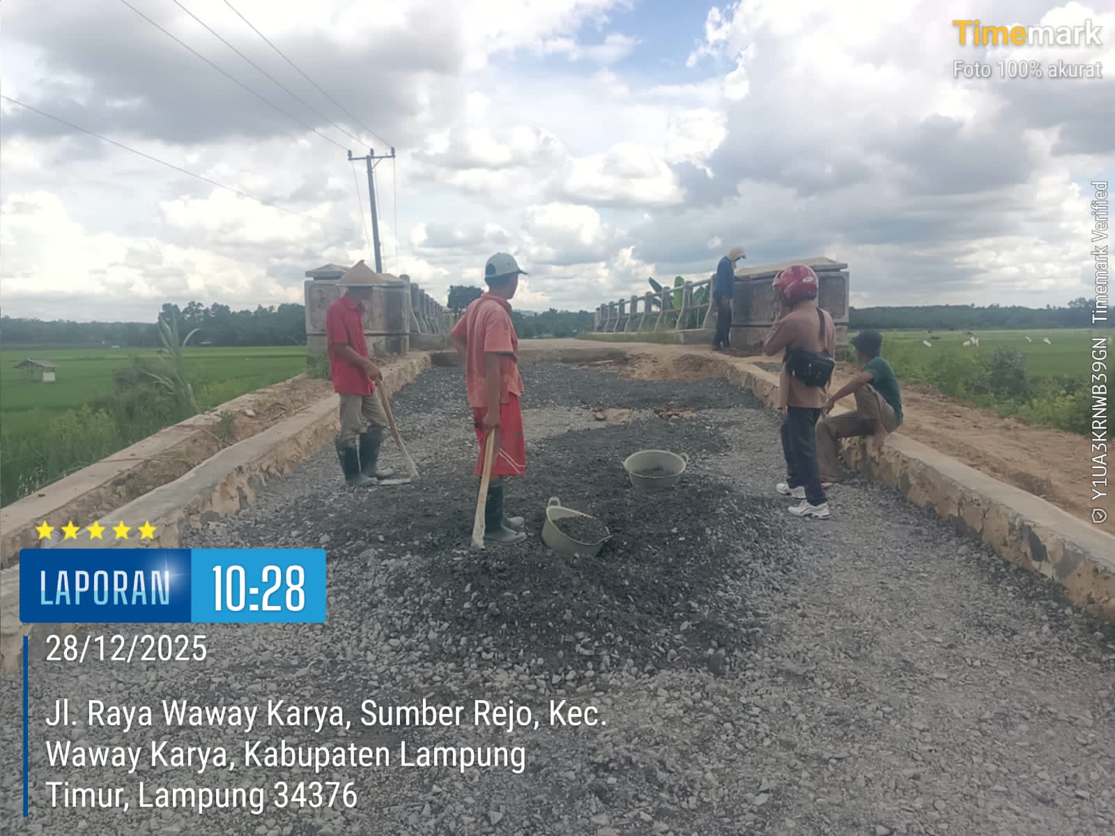 Diduga Proyek Siluman Pembangunan Jalan Way Bekarang WawayKarya Lampung Timur