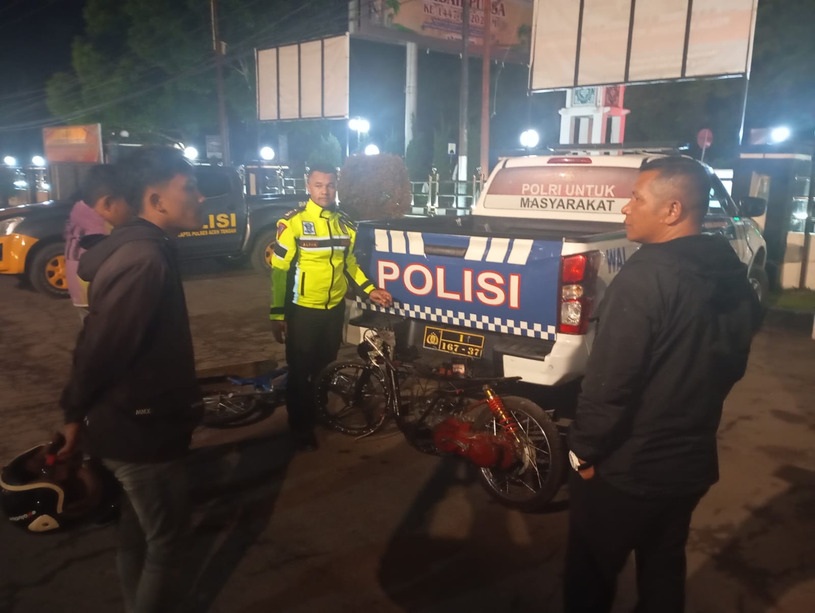 Patroli Ramadhan Antisipasi Guantibmas dan Aksi Balap Liar Polres Aceh Tengah Amankan 2 Sepeda Motor Drag