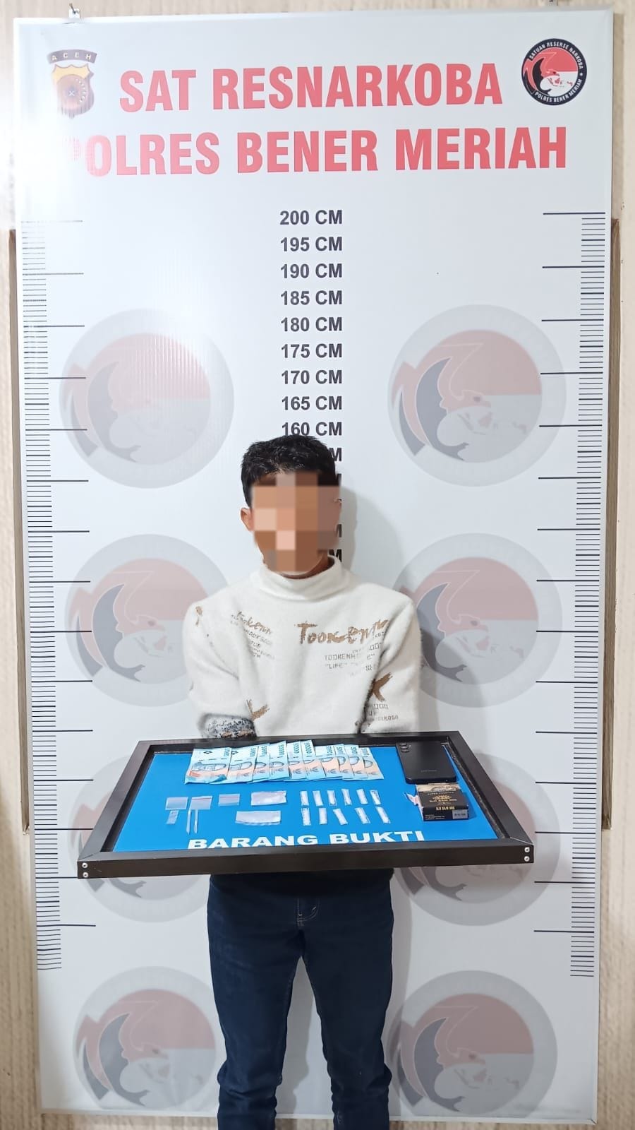 Gerak Cepat Tengah Malam, Satresnarkoba Polres Bener Meriah Amankan 13 Paket Sabu di Bandar