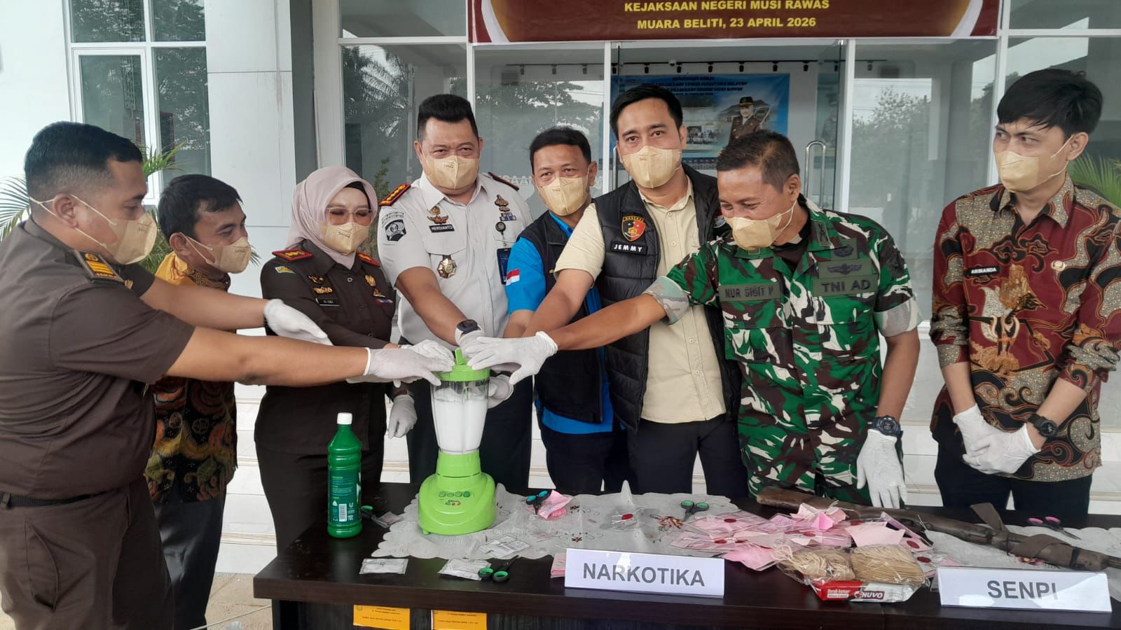 Sinergi Polda Sumsel dan Polres Musi Rawas: Musnahkan Barang Bukti Narkoba Senilai Ratusan Gram