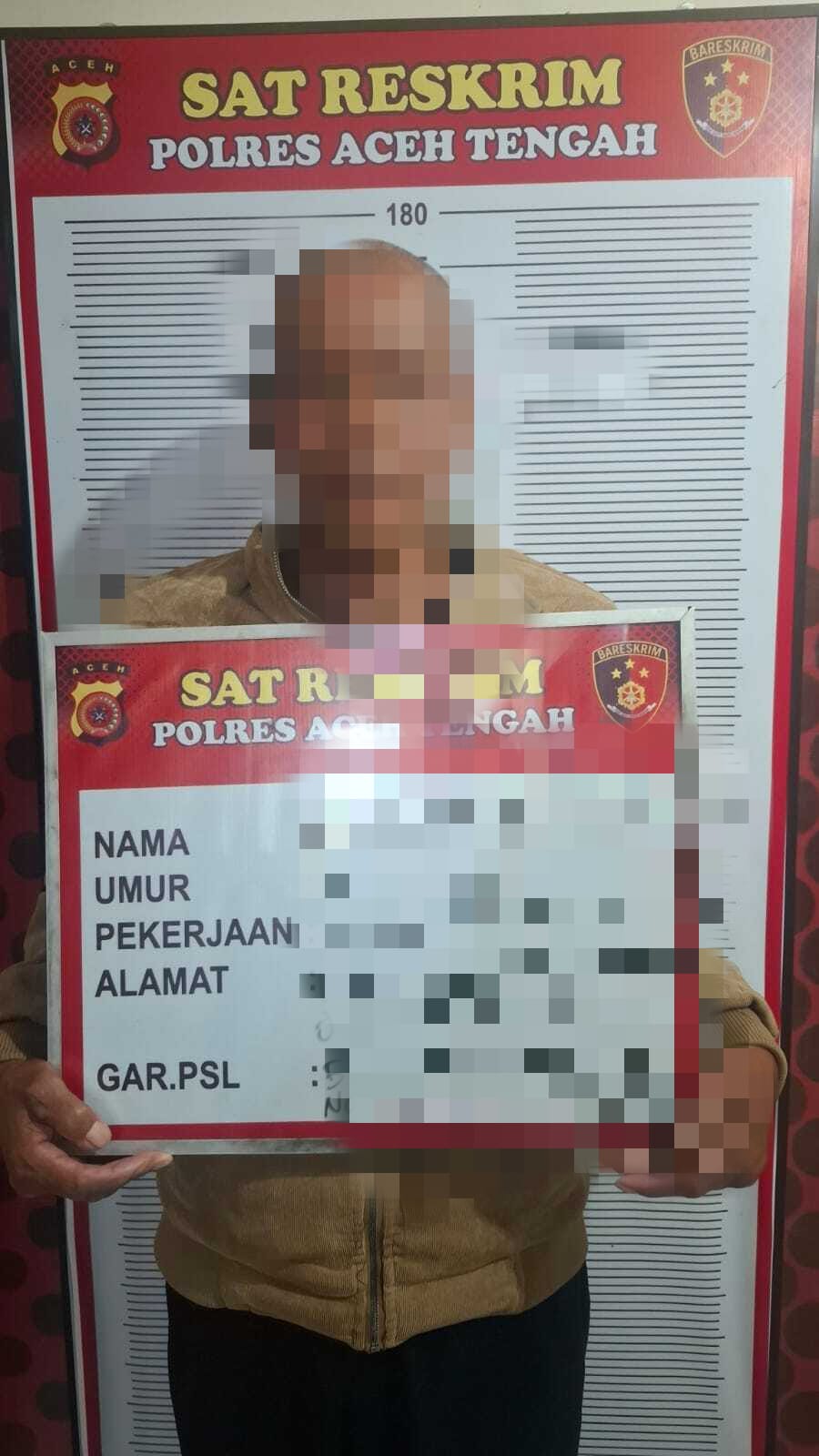 Diduga Lakukan Kekerasan Seksual terhadap Anak, Pria 60 Tahun Di Tangkap Polres Aceh Tengah