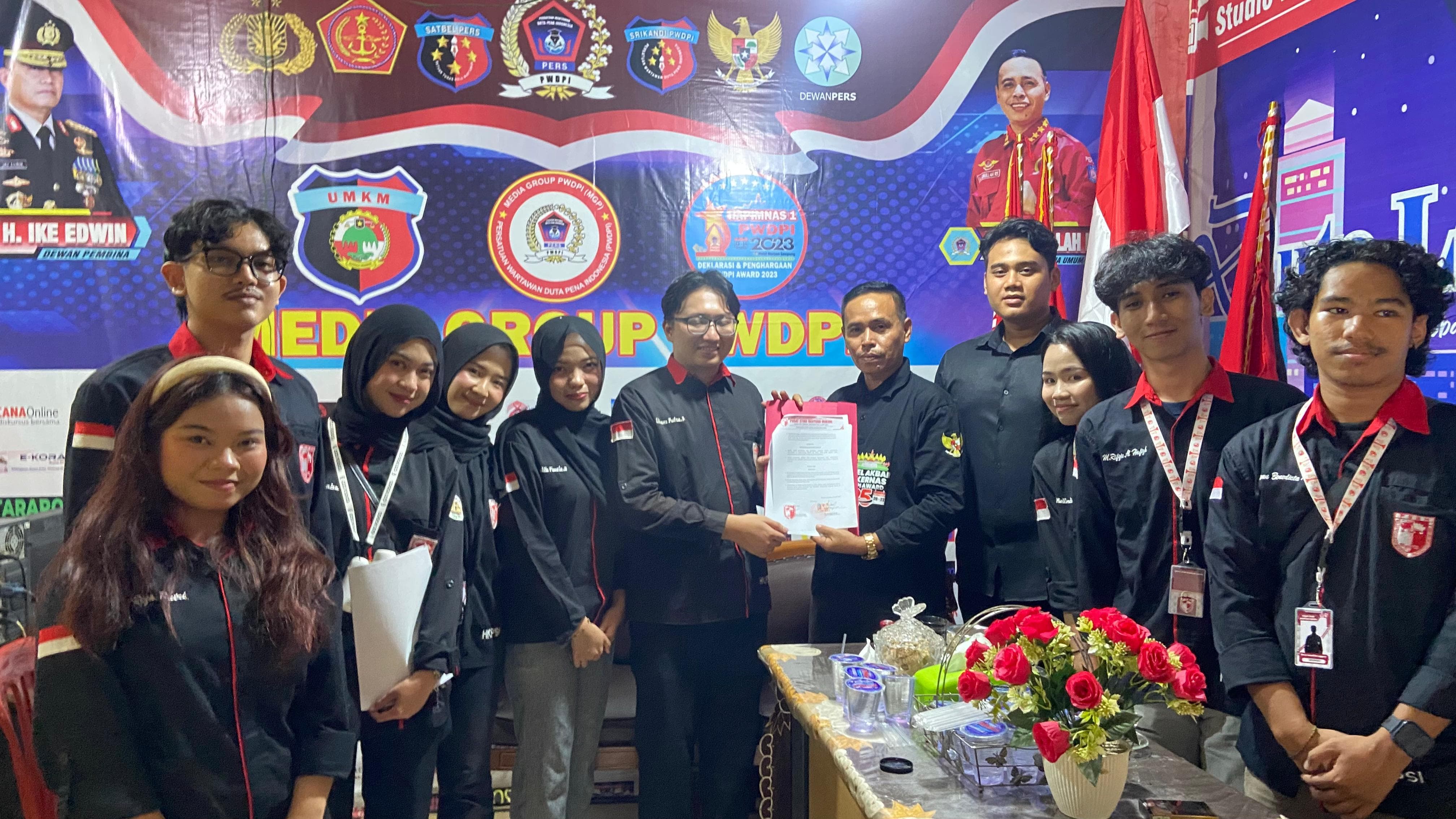 UKM-F PSBH Unila dan PWDPI Teken MoU Media Partner