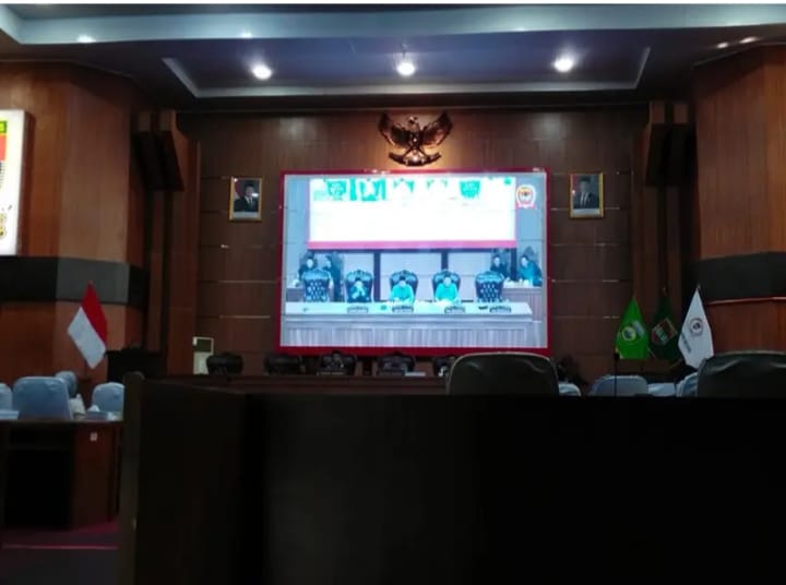 Rapat paripurna DPRD Musi Rawas- Eksekutif di wakili Wabub H Suprayitno SH ,Sampaikan Raperda tentang Pertanggungjawaban Pelaksanaan APBD Tahun Anggaran 2025