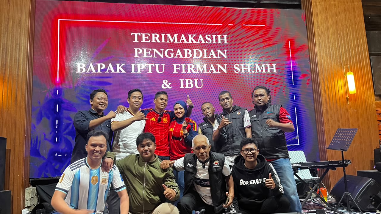 Jelang Ulang Tahun Sang Istri, IPTU Firman Dilepas Penuh Haru, Malam Pengabdian yang Tak Terlupakan
