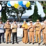 Wali Kota Lubuk Linggau H Rachmad Hidayat Tinjau Kegiatan MPLS di SMAN 1 Lubuk Linggau