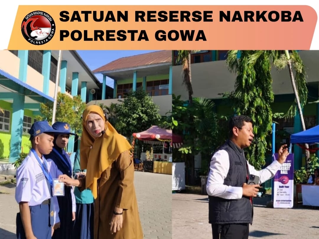 MPLS SMPN 2 Sungguminasa Hadirkan Pemateri Dari Satresnarkoba Polresta Gowa