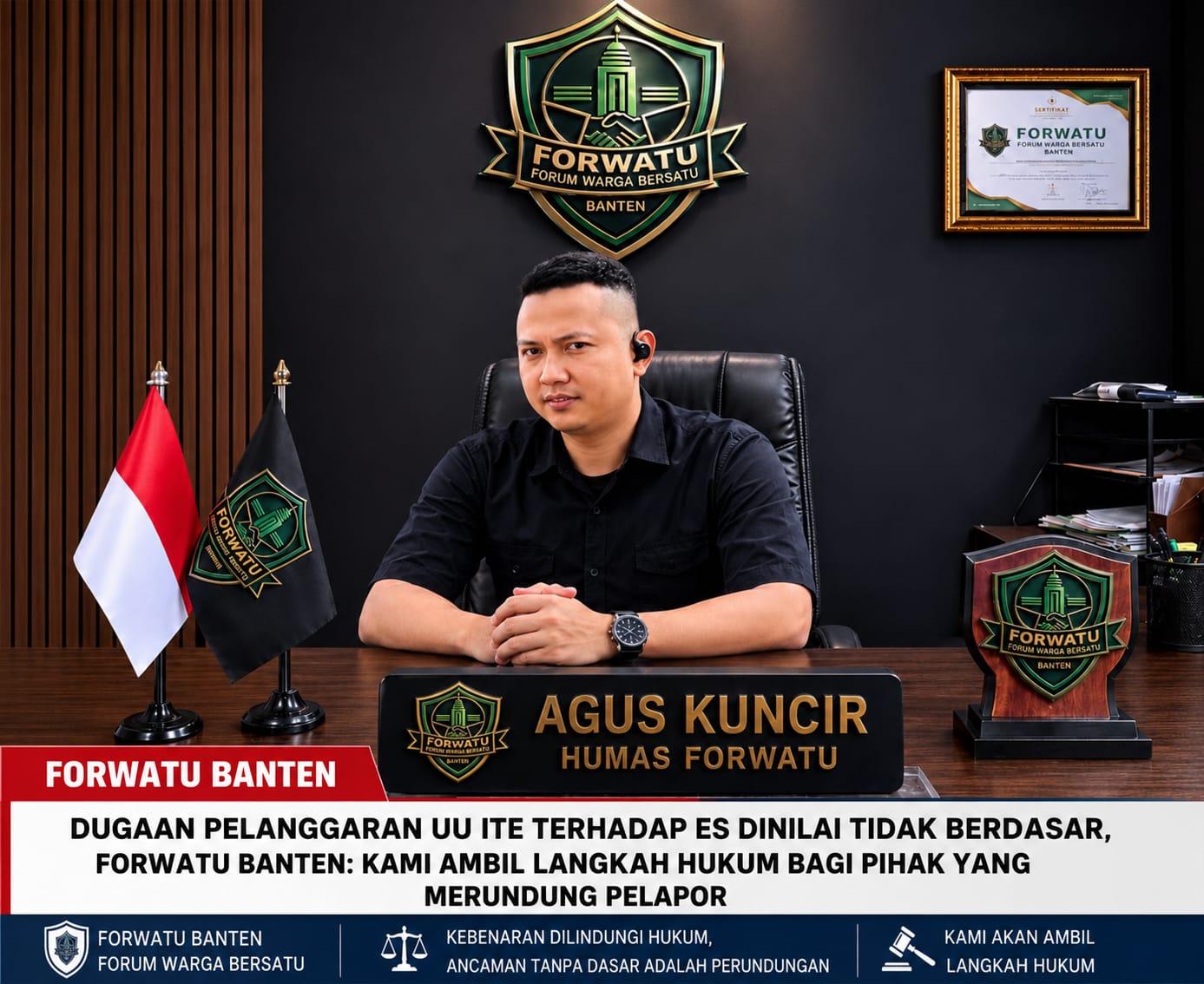 ES Terancam UU ITE, Forwatu Banten Bereaksi Keras: Jangan Bungkam Pelapor!
