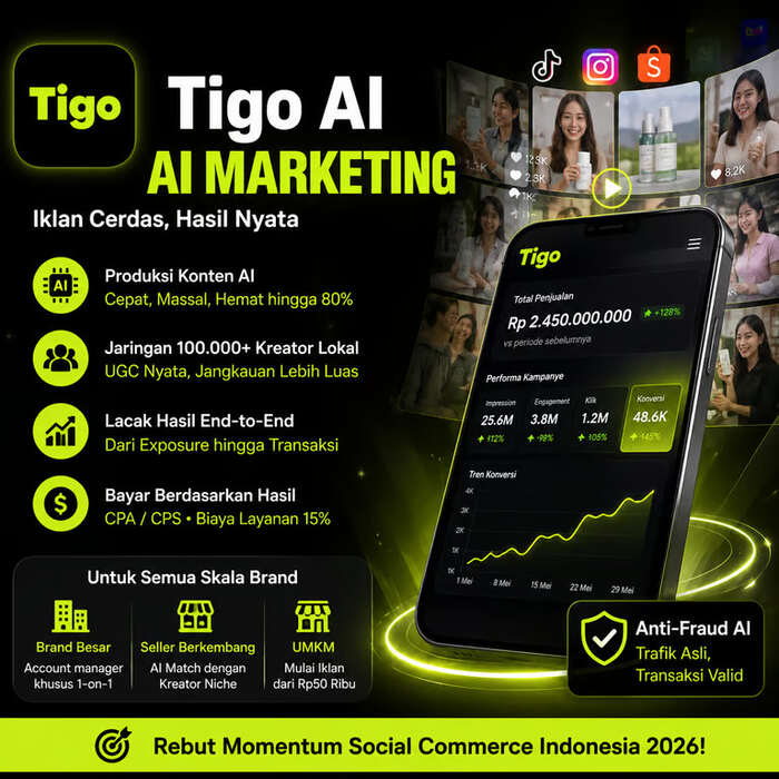 Tigo AI Perkenalkan Ekosistem Pemasaran Berbasis AI untuk Advertiser Indonesia Tigo AI Perkenalkan Ekosistem Pemasaran Berbasis AI untuk Advertiser Indonesia