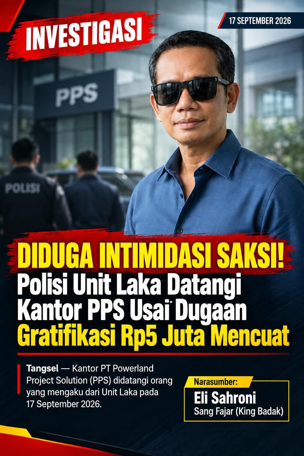 DIDUGA INTIMIDASI SAKSI! Polisi Unit Laka Datangi Kantor PPS Usai Dugaan Gratifikasi Rp5 Juta Mencuat