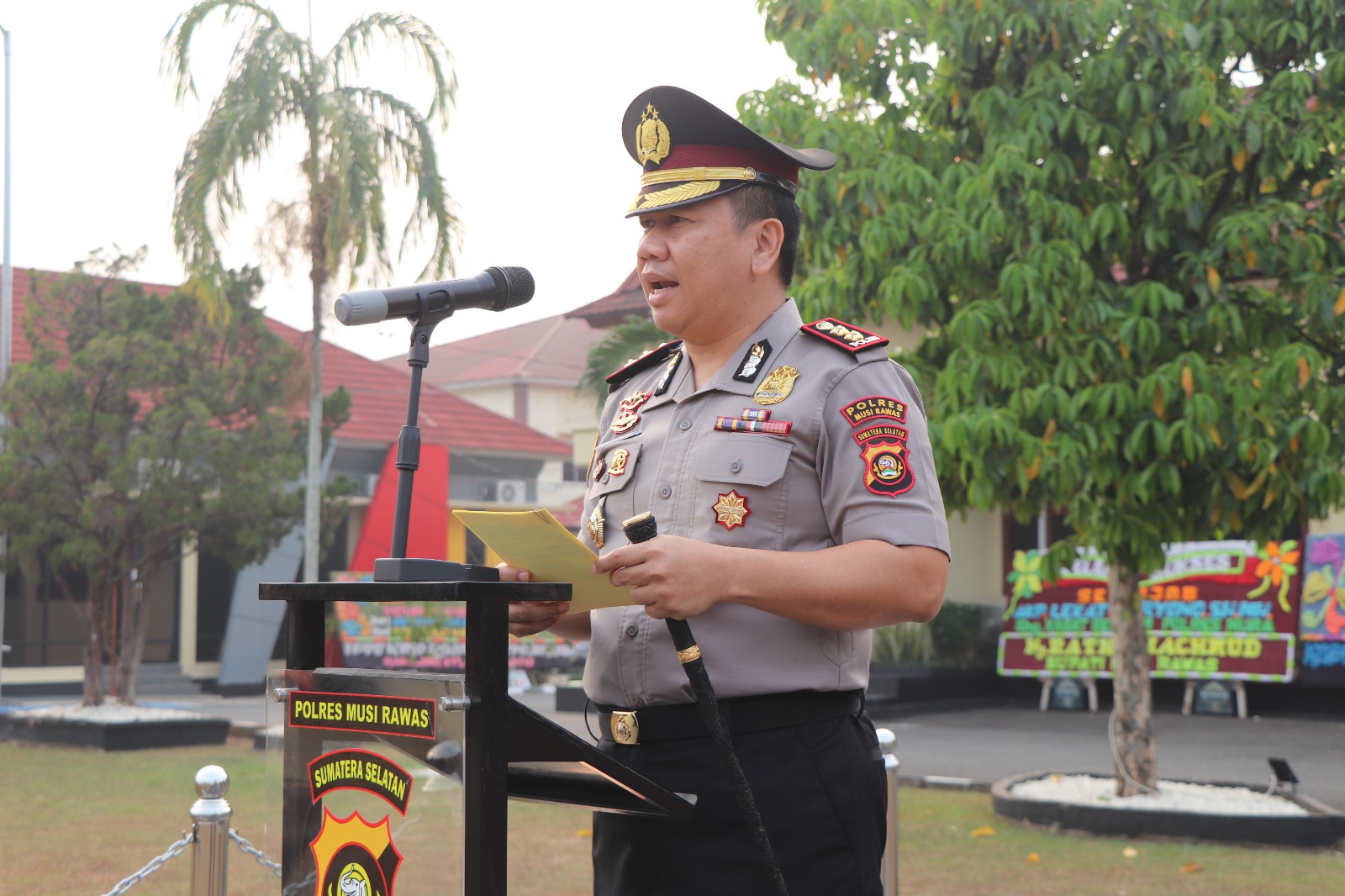 Pimpin Sertijab Tiga Perwira, Kapolres Musi Rawas : Laksanakan Tugas Profesional Berikan Pelayanan Humanis, Bentuk Polisi Bersama Masyarakat 